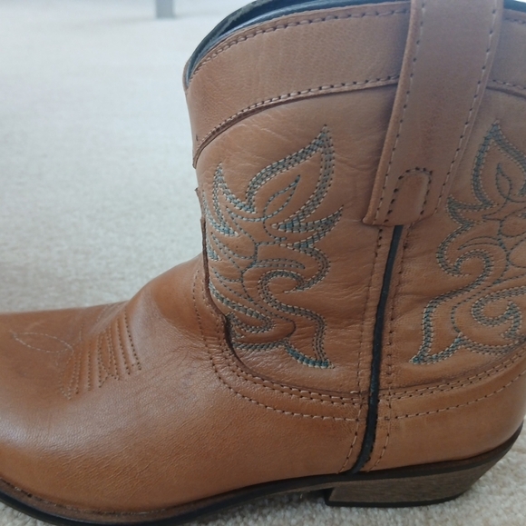 Dingo Women's Brown Leather Ankle Boots Booties 7.5 M - Picture 2 of 6